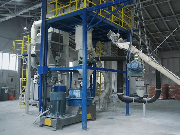 Linha de produção de moagem de esferas e classificação de carbonato de cálcio pesado
